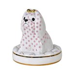 Goebel - Chateau | Decoratief beeld / figuur Malteser - Chiceria | Porselein - 15cm - met echt goud Goebel - Chateau | Decoratief beeld / figuur Malteser - Chiceria | Porselein - 15cm - met echt goud