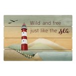 Goebel - Scandic Home | Decoratief Bord Lighthouse | Hout, 60x40cm Goebel - Scandic Home | Decoratief Bord Lighthouse | Hout, 60x40cm
