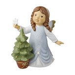 Goebel - Nina & Marco | Decoratief beeld / figuur Engel Mijn sprankelende kerstboom | Porselein, 25cm, Limited Edition, met Swarovski Goebel - Nina & Marco | Decoratief beeld / figuur Engel Mijn sprankelende kerstboom | Porselein, 25cm, Limited Edition, met Swarovski