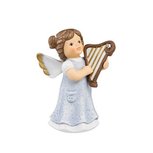 Goebel® - Nina & Marco | Decoratief beeld / figuur "Engel met Harp" | Porselein, 10cm, met Swarovski® Goebel® - Nina & Marco | Decoratief beeld / figuur "Engel met Harp" | Porselein, 10cm, met Swarovski®