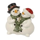 Goebel® - Kerst | Decoratief beeld / figuur "Sneeuwpop Gezellige wintermomenten" | Aardewerk, 12cm Goebel® - Kerst | Decoratief beeld / figuur "Sneeuwpop Gezellige wintermomenten" | Aardewerk, 12cm