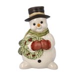 Goebel - Kerst | Decoratief beeld / figuur Sneeuwpop Aanbiddelijke wintertijd | Aardewerk, 12cm Goebel - Kerst | Decoratief beeld / figuur Sneeuwpop Aanbiddelijke wintertijd | Aardewerk, 12cm