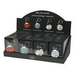 Goebel - Billy the Artist | Display Sleutelhangers Rond | 4 soorten - 24 stuks Goebel - Billy the Artist | Display Sleutelhangers Rond | 4 soorten - 24 stuks