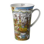 Goebel - Charles Fazzino | Koffie / Thee Mok Oktoberfest in Munich | Beker - porselein - 500ml Goebel - Charles Fazzino | Koffie / Thee Mok Oktoberfest in Munich | Beker - porselein - 500ml