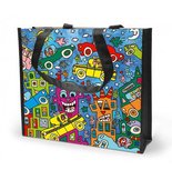 Goebel - James Rizzi | Boodschappentas Not Getting Around the Traffic | Shopper - 37cm Goebel - James Rizzi | Boodschappentas Not Getting Around the Traffic | Shopper - 37cm