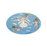 Goebel - James Rizzi | Windlicht / Theelicht Fly on my sweet Angels | Porselein, 15cm, waxinelicht houder Goebel - James Rizzi | Windlicht / Theelicht Fly on my sweet Angels | Porselein, 15cm, waxinelicht houder