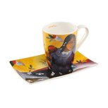 Goebel - Paul Gauguin | Kop en schotel Vrouw met mango | Porselein - 400ml Goebel - Paul Gauguin | Kop en schotel Vrouw met mango | Porselein - 400ml