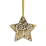 Goebel® - Gustav Klimt | Kersthanger "De levensboom goud-wit" | Ornament, Porselein, 17cm, echt goud Goebel® - Gustav Klimt | Kersthanger "De levensboom goud-wit" | Ornament, Porselein, 17cm, echt goud