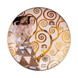 Goebel - Gustav Klimt | Decoratief bord De verwachting | Porselein - 21cm - Limited Edition - met echt goud Goebel - Gustav Klimt | Decoratief bord De verwachting | Porselein - 21cm - Limited Edition - met echt goud