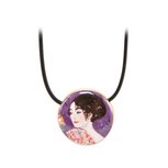 Gustav Klimt collier Dame met waaier Gustav Klimt collier Dame met waaier