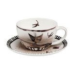 OP=OP Goebel - Rosina Wachtmeister | Kop en schotel Elsa | Porselein - 15cm OP=OP Goebel - Rosina Wachtmeister | Kop en schotel Elsa | Porselein - 15cm