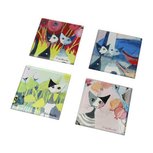 Goebel - Rosina Wachtmeister | Onderzetters Colori del paradiso | 4 stuks - 10cm Goebel - Rosina Wachtmeister | Onderzetters Colori del paradiso | 4 stuks - 10cm