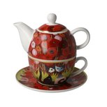 Goebel® - Rosina Wachtmeister | Theepot "Innamorati tra i papaveri" | Porselein, Tea for One Goebel® - Rosina Wachtmeister | Theepot "Innamorati tra i papaveri" | Porselein, Tea for One