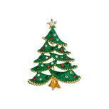 Goebel® - Fitz and Floyd | Broche "Kerstboom" | Met de hand gemaakt, 5cm, met glaskristallen Goebel® - Fitz and Floyd | Broche "Kerstboom" | Met de hand gemaakt, 5cm, met glaskristallen