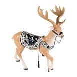 Goebel - Fitz and Floyd | Decoratief beeld / figuur Rendier met hoofdstel | Aardewerk - 37cm - kerst Goebel - Fitz and Floyd | Decoratief beeld / figuur Rendier met hoofdstel | Aardewerk - 37cm - kerst