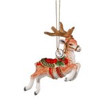 Goebel - Fitz and Floyd | Kersthanger Rendier | Kerst ornament, Porselein, 10cm Goebel - Fitz and Floyd | Kersthanger Rendier | Kerst ornament, Porselein, 10cm