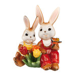 Goebel - Pasen | Decoratief beeld / figuur Haas We vinden het hier leuk | Aardewerk - 23cm Goebel - Pasen | Decoratief beeld / figuur Haas We vinden het hier leuk | Aardewerk - 23cm