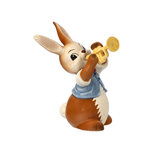 Goebel - Pasen | Decoratief beeld / figuur Haas Trompet Solo | Aardewerk - 15cm Goebel - Pasen | Decoratief beeld / figuur Haas Trompet Solo | Aardewerk - 15cm