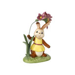 Goebel - Pasen | Decoratief beeld / figuur Haas In bloei | Aardewerk - 17cm Goebel - Pasen | Decoratief beeld / figuur Haas In bloei | Aardewerk - 17cm