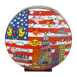 Goebel - James Rizzi | Vaas Living in the USA 30 | Pop Art - porselein - 30cm Goebel - James Rizzi | Vaas Living in the USA 30 | Pop Art - porselein - 30cm