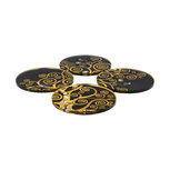 Goebel - Gustav Klimt | Onderzetters De Levensboom | 4 stuks - 10cm Goebel - Gustav Klimt | Onderzetters De Levensboom | 4 stuks - 10cm