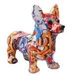 Graffiti Art Decoratief beeld Kleurrijke Corgi 25cm Graffiti Art Decoratief beeld Kleurrijke Corgi 25cm
