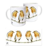Jet Illustraties Koffie/Thee Mok 001 Roodborst Jet Illustraties Koffie/Thee Mok 001 Roodborst