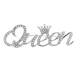 Broche 014 Queen zilverkleurig Broche 014 Queen zilverkleurig
