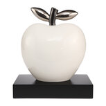 Goebel - Studio 8 | Decoratief beeld / figuur Appel - Silver Lining | Porselein - 28cm - Limited Edition - met platina Goebel - Studio 8 | Decoratief beeld / figuur Appel - Silver Lining | Porselein - 28cm - Limited Edition - met platina