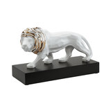 Goebel - Studio 8 | Decoratief beeld / figuur Leeuw | Porselein - 43cm - Limited Edition - met echt goud Goebel - Studio 8 | Decoratief beeld / figuur Leeuw | Porselein - 43cm - Limited Edition - met echt goud