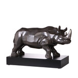 Goebel - Studio 8 | Decoratief beeld / figuur Neushoorn | Porselein - 49cm - Limited Edition - met platina Goebel - Studio 8 | Decoratief beeld / figuur Neushoorn | Porselein - 49cm - Limited Edition - met platina