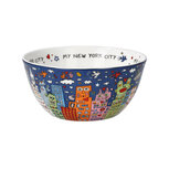 Goebel - James Rizzi | Kom My New York City Night | Schaal - 15cm - porselein Goebel - James Rizzi | Kom My New York City Night | Schaal - 15cm - porselein