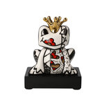 Goebel - Romero Britto | Decoratief beeld / figuur Golden Prince | Porselein - 14cm - kikker - met echt goud Goebel - Romero Britto | Decoratief beeld / figuur Golden Prince | Porselein - 14cm - kikker - met echt goud