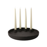 Goebel - Accessoires | Kandelaar Leisteen Smoke | Porselein - 30cm - 4 kaarsen Goebel - Accessoires | Kandelaar Leisteen Smoke | Porselein - 30cm - 4 kaarsen