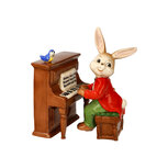 Goebel - Pasen | Decoratief beeld / figuur Haas Er hangt muziek in de lucht | Aardewerk - 15cm - paashaas Goebel - Pasen | Decoratief beeld / figuur Haas Er hangt muziek in de lucht | Aardewerk - 15cm - paashaas