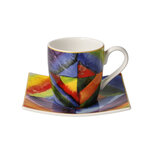 Goebel - Wassily Kandinsky | Kop en schotel Espresso Colour Study | Porselein - 10cm - 100ml Goebel - Wassily Kandinsky | Kop en schotel Espresso Colour Study | Porselein - 10cm - 100ml