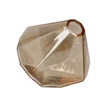Goebel - Accessoires | Vaas Diamond Shiny Sand 14 | Glas - 14cm Goebel - Accessoires | Vaas Diamond Shiny Sand 14 | Glas - 14cm