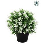 Kunstplant Klavertje vier wit 22cm UV - voor binnen en buiten Kunstplant Klavertje vier wit 22cm UV - voor binnen en buiten