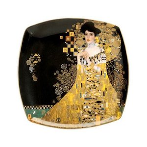 Goebel - Gustav Klimt | Decoratief bord Adele Bloch-Bauer | Porselein - 21cm - met echt goud