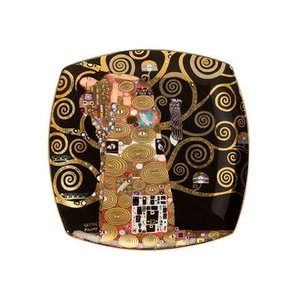 Goebel - Gustav Klimt | Decoratief bord De vervulling | Porselein - 21cm - met echt goud