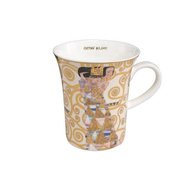 Goebel - Gustav Klimt | Koffie / Thee Mok De verwachting | Beker - porselein - 400ml - met echt goud