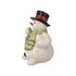 Goebel - Kerst | Decoratief beeld / figuur Sneeuwpop Heldere winteravond | Aardewerk - 11cm_
