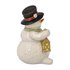 Goebel - Kerst | Decoratief beeld / figuur Sneeuwpop Heldere winteravond | Aardewerk - 11cm_